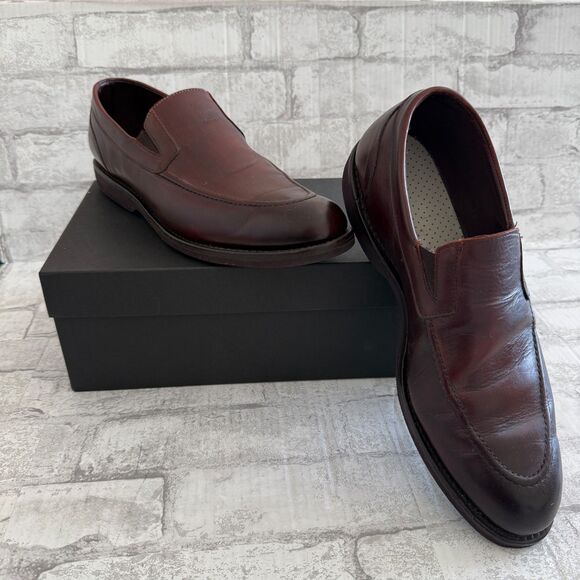 Allen Edmonds Dark Chili Leather Slip On Loafers Dress Shoes Sz 12 (No Insoles) main image 5
